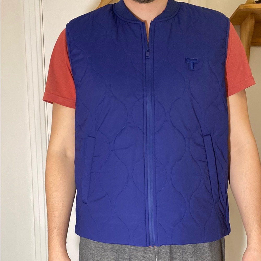 TILLEY BLUE COPPIN GOLF VEST Men XL NWT - Picture 5 of 6